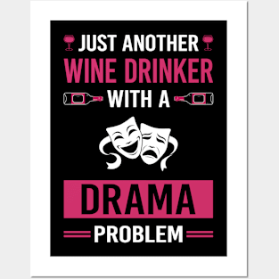 Wine Drinker Drama Posters and Art